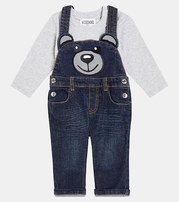 Bebé - set de camiseta y peto Teddy Bear | Moschino Kids