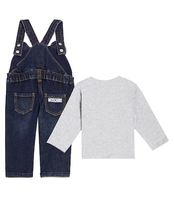 Bebé - set de camiseta y peto Teddy Bear | Moschino Kids