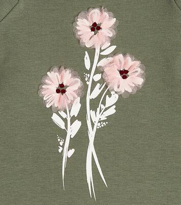 Floral cotton-blend jersey dress | Il Gufo