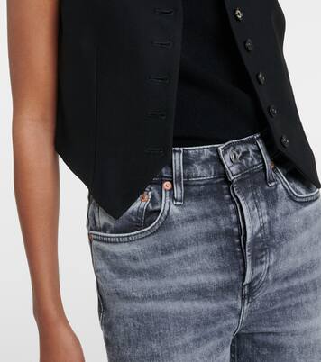 70s Stove Pipe high-rise cropped jeans | Re/Done