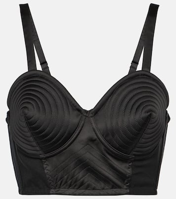 Tattoo Bralette Iconic aus Satin | Jean Paul Gaultier