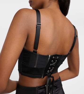 Tattoo Bralette Iconic aus Satin | Jean Paul Gaultier