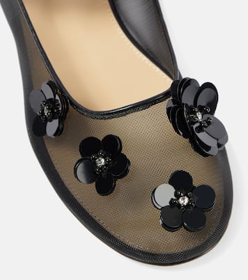 Ballerines Mary Jane à sequins et fleurs | Mach & Mach