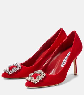 Hangisi velvet pumps | Manolo Blahnik