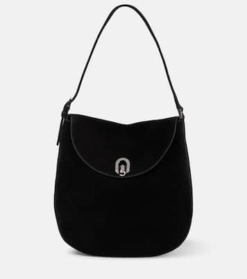 Tondo Large suede shoulder bag | Savette