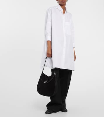 Tondo Large suede shoulder bag | Savette