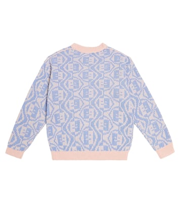 Face wool and cotton sweater  | Acne Studios Kids