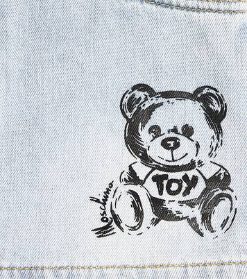 Teddy Bear denim skort | Moschino Kids