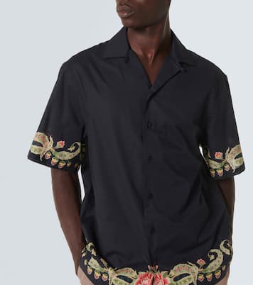 Floral cotton bowling shirt | Etro