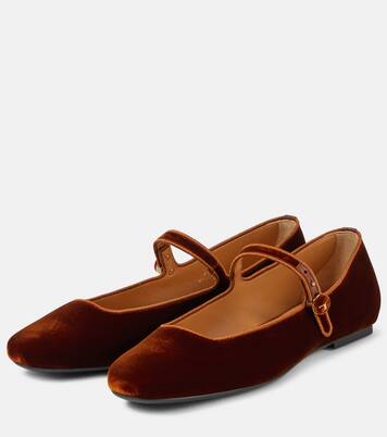 Velvet Mary Jane flats | Tod's