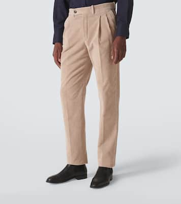Cotton corduroy straight pants | Slowear