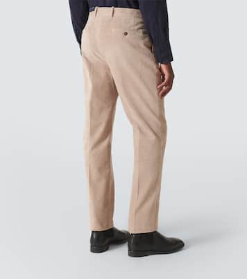 Cotton corduroy straight pants | Slowear