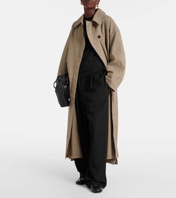 Trench in misto lana a quadri | CO