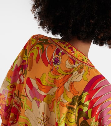 Verziertes Minikleid aus Seide | Camilla