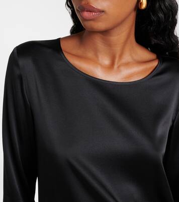 Moldava silk-blend satin top | Max Mara