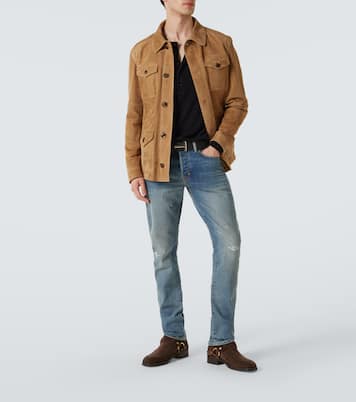 Distressed straight jeans | Tom Ford