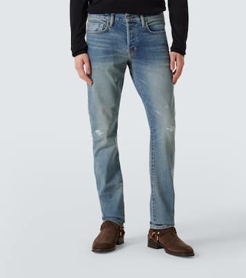 Distressed straight jeans | Tom Ford