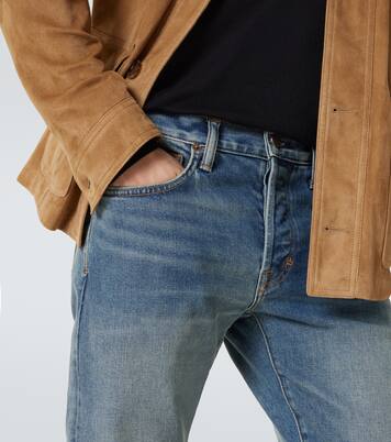 Distressed straight jeans | Tom Ford