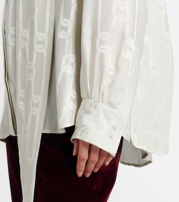 Schluppenbluse aus Satin | Tod's