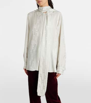 Schluppenbluse aus Satin | Tod's