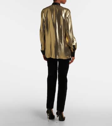 Blusa in misto seta con lamé  | Dolce&Gabbana