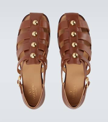 Studded leather fisherman sandals | Valentino Garavani