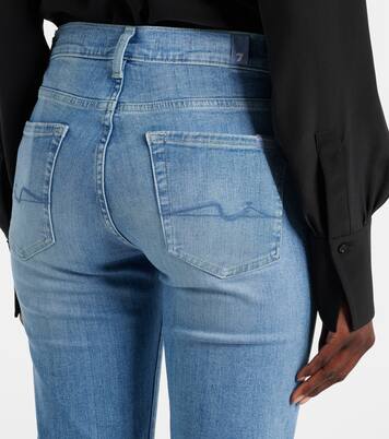 Jeans flared de tiro medio | 7 For All Mankind