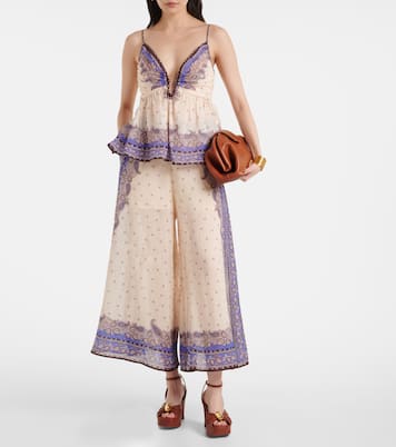 Maxine paisley ramie culottes | Zimmermann