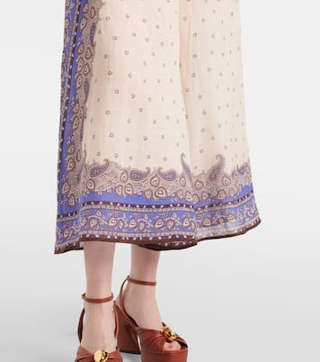 Maxine paisley ramie culottes | Zimmermann