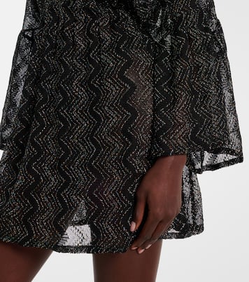 Zigzag lamé beach dress | Missoni