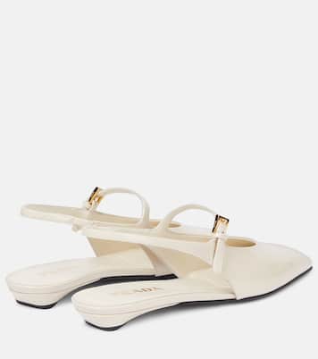 Ballerine slingback in vernice | Prada