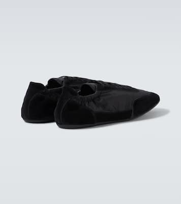 Collapse Re-Nylon and suede sneakers | Prada