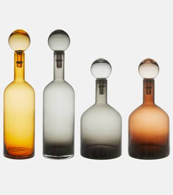 Bubbles And Bottles Large set of 4 glass bottles | Polspotten