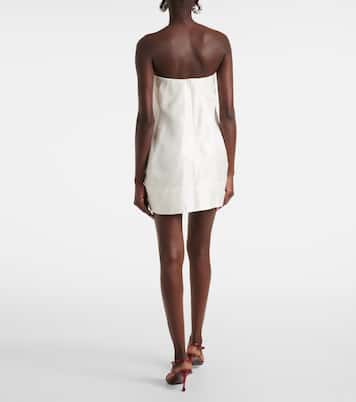 Lidia silk satin minidress | Staud