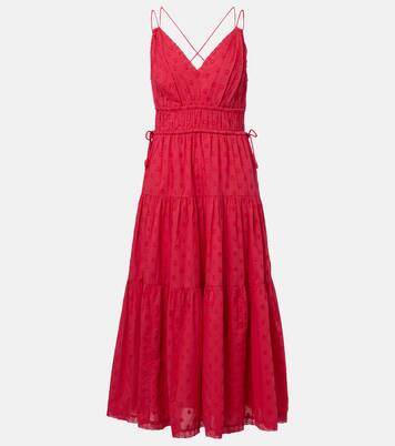 Robe midi Freya en coton à pois | Ulla Johnson