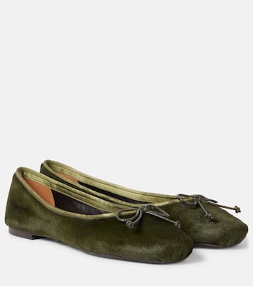 Charlotte calf hair ballet flats | Khaite