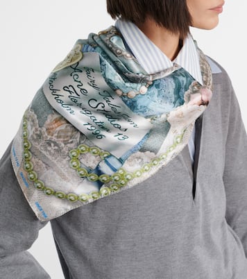 Printed silk scarf | Acne Studios