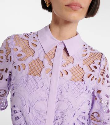 Robe longue en coton | Self-Portrait