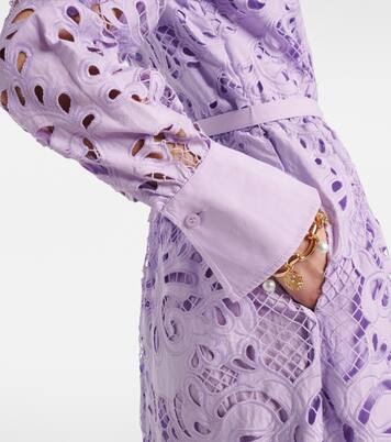 Robe longue en coton | Self-Portrait