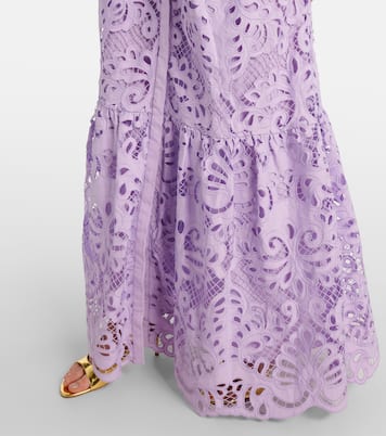 Robe longue en coton | Self-Portrait