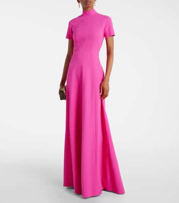 Robe longue Malinda en crêpe de laine | Emilia Wickstead