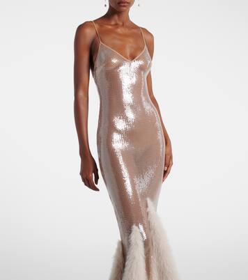 Robe mit Pailletten | David Koma