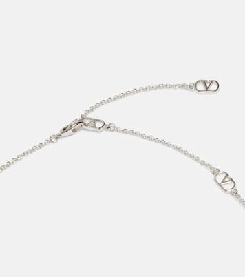 Halskette Ovalette VLogo mit Kristallen | Valentino