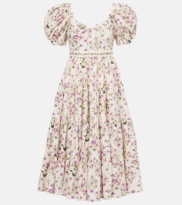 Palmera tiered cotton maxi dress | Agua by Agua Bendita