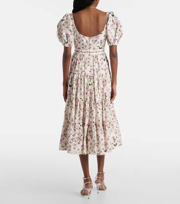 Palmera tiered cotton maxi dress | Agua by Agua Bendita