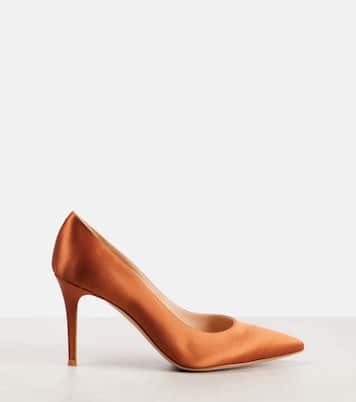 Gianvito 85 satin pumps | Gianvito Rossi
