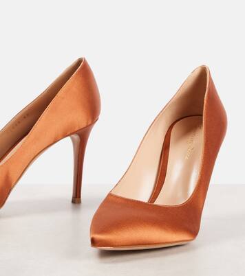 Gianvito 85 satin pumps | Gianvito Rossi