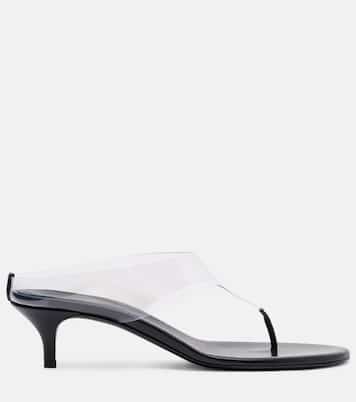 45 leather-trimmed thong sandals | Magda Butrym