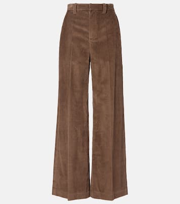 Monili cotton corduroy wide-leg pants | Brunello Cucinelli