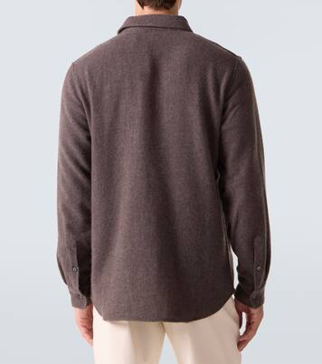 Cashmere shirt with amethyst | God's True Cashmere